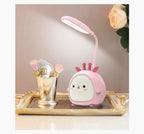 Cartoon Desk Lamp Eye Protection Energy-saving Reading Lamp USB Charging Sleeping Night Light LED Table Lamp for Kids Cute Study Lamps for Bedroom Décor Stevvex