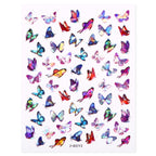 Blue Butterfly 3D Nail Stickers Flowers Leaves Self Adhesive Transfer Sliders Wraps Manicures Foils Decorations Decoration Tattoo Manicure Transfer Nail Decals Flowers Butterfly Designs Nails Supply Manicure Tips Design Nail Decoration Stevvex
