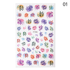 Blue Butterfly 3D Nail Stickers Flowers Leaves Self Adhesive Transfer Sliders Wraps Manicures Foils Decorations Decoration Tattoo Manicure Transfer Nail Decals Flowers Butterfly Designs Nails Supply Manicure Tips Design Nail Decoration Stevvex