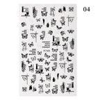 Blue Butterfly 3D Nail Stickers Flowers Leaves Self Adhesive Transfer Sliders Wraps Manicures Foils Decorations Decoration Tattoo Manicure Transfer Nail Decals Flowers Butterfly Designs Nails Supply Manicure Tips Design Nail Decoration Stevvex