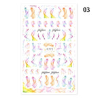 Blue Butterfly 3D Nail Stickers Flowers Leaves Self Adhesive Transfer Sliders Wraps Manicures Foils Decorations Decoration Tattoo Manicure Transfer Nail Decals Flowers Butterfly Designs Nails Supply Manicure Tips Design Nail Decoration Stevvex