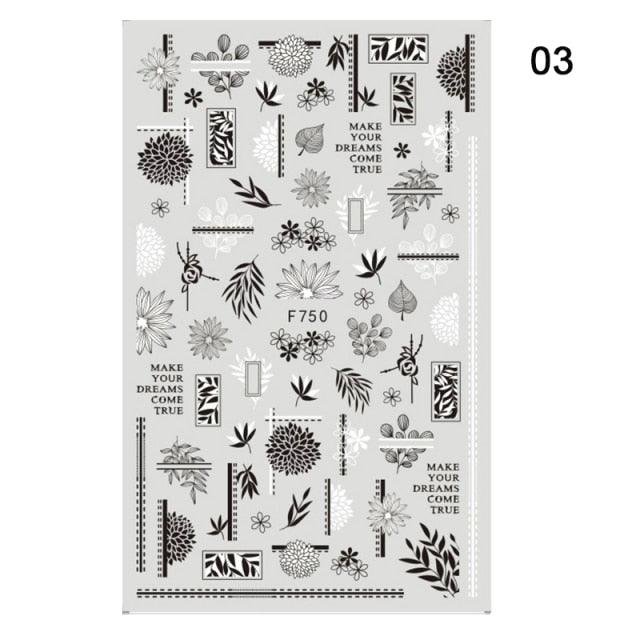 Blue Butterfly 3D Nail Stickers Flowers Leaves Self Adhesive Transfer Sliders Wraps Manicures Foils Decorations Decoration Tattoo Manicure Transfer Nail Decals Flowers Butterfly Designs Nails Supply Manicure Tips Design Nail Decoration Stevvex
