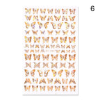 Blue Butterfly 3D Nail Stickers Flowers Leaves Self Adhesive Transfer Sliders Wraps Manicures Foils Decorations Decoration Tattoo Manicure Transfer Nail Decals Flowers Butterfly Designs Nails Supply Manicure Tips Design Nail Decoration Stevvex