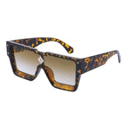 Oversized Square Shape Sunglasses For Women & Men New  Luxury Design Sun Glasses For Female New Fashionable  Large Frame Silver Mirror Eyewear Stevvex