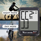 Wireless Wired Bike Computer Backlight Speedometer Odometer Rainproof Cycling Stopwatch Road Bicycle Computer Multifunction With Extra Large LCD Backlight Display Waterproof Design Stevvex