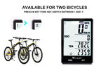 Wireless Wired Bike Computer Backlight Speedometer Odometer Rainproof Cycling Stopwatch Road Bicycle Computer Multifunction With Extra Large LCD Backlight Display Waterproof Design Stevvex