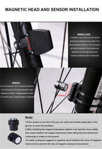 Wireless Wired Bike Computer Backlight Speedometer Odometer Rainproof Cycling Stopwatch Road Bicycle Computer Multifunction With Extra Large LCD Backlight Display Waterproof Design Stevvex