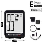 Wireless Wired Bike Computer Backlight Speedometer Odometer Rainproof Cycling Stopwatch Road Bicycle Computer Multifunction With Extra Large LCD Backlight Display Waterproof Design Stevvex