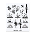 Nails Sticker Nail Art Decorations Flowers Leaves Decals Water Transfer Sliders Woman Face Fruit Foil Manicures Wraps  Water Transfer Nail Decals Sticker For Pretty Girl Self-Adhesive Nail Decals Designer Nail Stickers for Acrylic Decal Stevvex