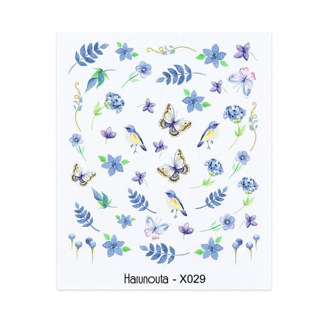Nails Sticker Nail Art Decorations Flowers Leaves Decals Water Transfer Sliders Woman Face Fruit Foil Manicures Wraps  Water Transfer Nail Decals Sticker For Pretty Girl Self-Adhesive Nail Decals Designer Nail Stickers for Acrylic Decal Stevvex