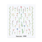 Nails Sticker Nail Art Decorations Flowers Leaves Decals Water Transfer Sliders Woman Face Fruit Foil Manicures Wraps  Water Transfer Nail Decals Sticker For Pretty Girl Self-Adhesive Nail Decals Designer Nail Stickers for Acrylic Decal Stevvex