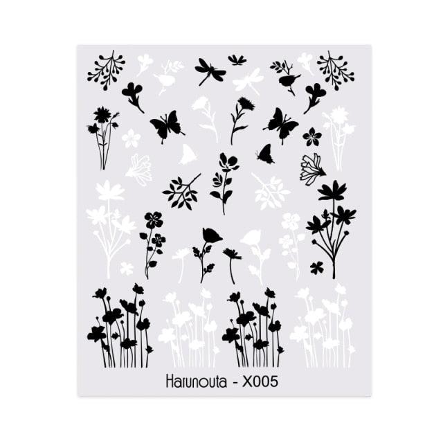 Nails Sticker Nail Art Decorations Flowers Leaves Decals Water Transfer Sliders Woman Face Fruit Foil Manicures Wraps  Water Transfer Nail Decals Sticker For Pretty Girl Self-Adhesive Nail Decals Designer Nail Stickers for Acrylic Decal Stevvex