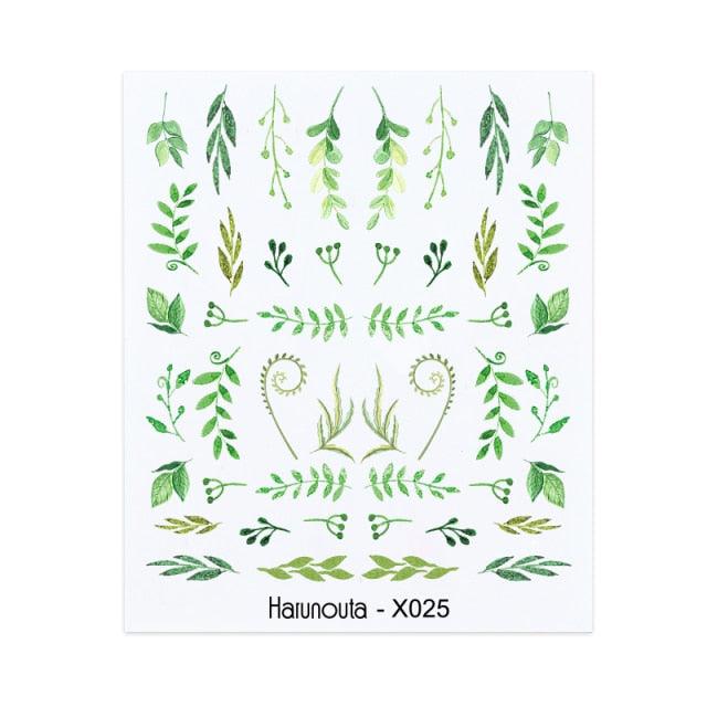 Nails Sticker Nail Art Decorations Flowers Leaves Decals Water Transfer Sliders Woman Face Fruit Foil Manicures Wraps  Water Transfer Nail Decals Sticker For Pretty Girl Self-Adhesive Nail Decals Designer Nail Stickers for Acrylic Decal Stevvex