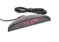 12V Car Interior 3 In 1 Car Clock Voltmeter Thermometer and Voltage Meter Monitor Touch Switch Blue Red Light Thermometers Voltmeter Gauge Electronic Clock LED Digital Display LCD Screen Clock Stevvex