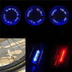 Bicycle Light Wheels Double-Sensing Sided Mountain Bike LED Lamp Riding Wheel Lights Neon Flashing Lamp Glow In The Dark Safety Warning Bike Lights For Night Riding Stevvex