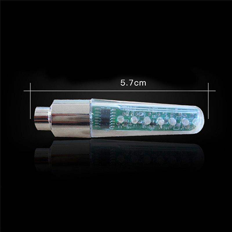 Bicycle Light Wheels Double-Sensing Sided Mountain Bike LED Lamp Riding Wheel Lights Neon Flashing Lamp Glow In The Dark Safety Warning Bike Lights For Night Riding Stevvex