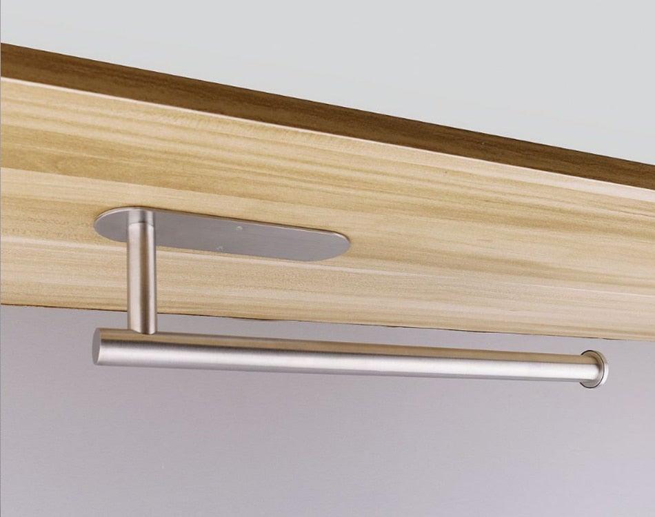 Adhesive Paper Holder Gold 304 Stainless Steel Stand Toilet Paper Towel Rack Tissue Roll Hanger For Kitchen Bathroom Free Nail Stainless Steel Toilet Tissue Roll Holder Sticky Hand Towel Hanger Vertical Or Horizontal No Drilling Stevvex