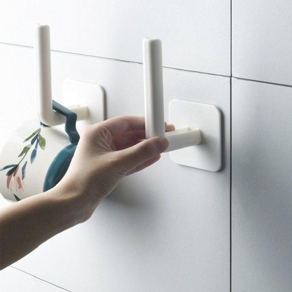 Toilet Paper Holder Hole-Free Tissue Rack Wall-Mounted Shelf Kitchen Bathroom Roll Paper Storage Window Handles Plastic Rustproof Paper Roll Holder No Drilling Easy To Install The Bathroom Accessory Suitable For Office Kitchen Bathroom Stevvex