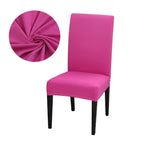 Dining Room Chair Cover Spandex Elastic Stretch Slipcover For Chairs Kitchen Hotel Banquet Sure Fit Home Décor Stretch Short Dining Room Chair One Piece Slipcover Form Fit Polyester/Spandex Machine Washable Stevvex