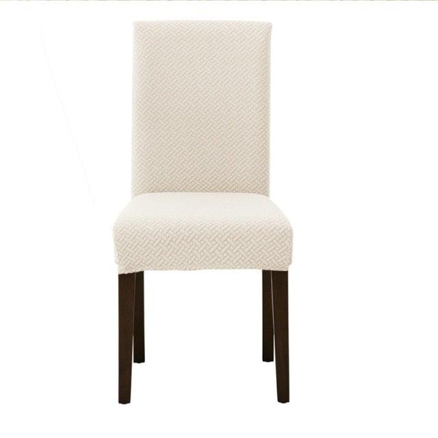 Dining Room Chair Cover Spandex Elastic Stretch Slipcover For Chairs Kitchen Hotel Banquet Sure Fit Home Décor Stretch Short Dining Room Chair One Piece Slipcover Form Fit Polyester/Spandex Machine Washable Stevvex