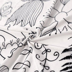 Printed Chair Cover Economical and Practical Stretch Seat Cover Slipcovers Big Elastic Washable Dining Chairs Beach Chairs Removable Washable Short Parsons Kitchen Chair Covers Protector for Dining Room Hote Stevvex