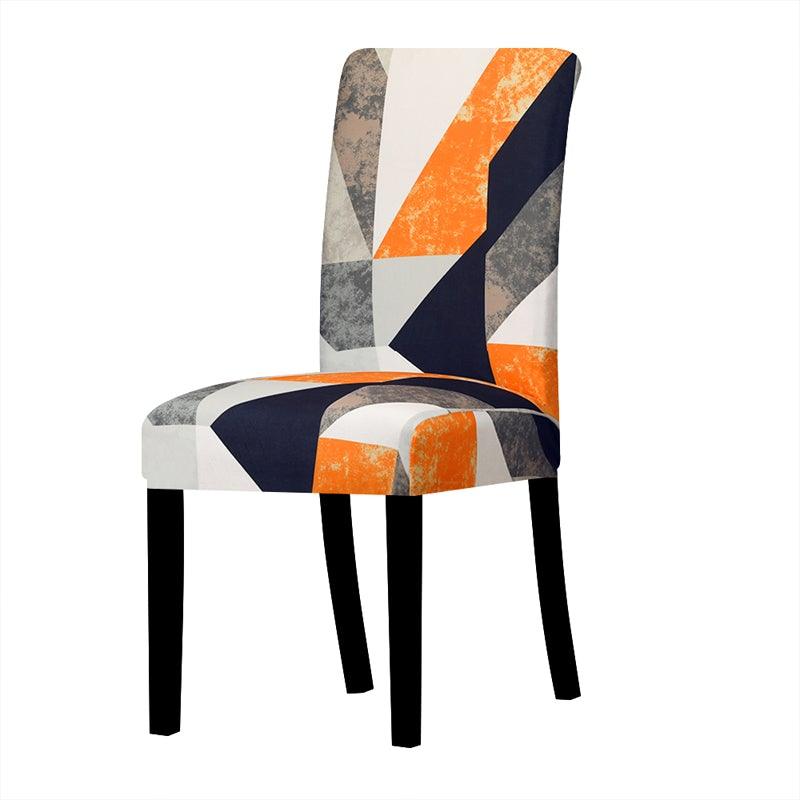 Printed Chair Cover Economical and Practical Stretch Seat Cover Slipcovers Big Elastic Washable Dining Chairs Beach Chairs Removable Washable Short Parsons Kitchen Chair Covers Protector for Dining Room Hote Stevvex