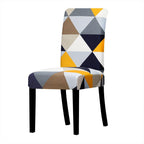 Printed Chair Cover Economical and Practical Stretch Seat Cover Slipcovers Big Elastic Washable Dining Chairs Beach Chairs Removable Washable Short Parsons Kitchen Chair Covers Protector for Dining Room Hote Stevvex