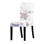 Printed Chair Cover Economical and Practical Stretch Seat Cover Slipcovers Big Elastic Washable Dining Chairs Beach Chairs Removable Washable Short Parsons Kitchen Chair Covers Protector for Dining Room Hote Stevvex