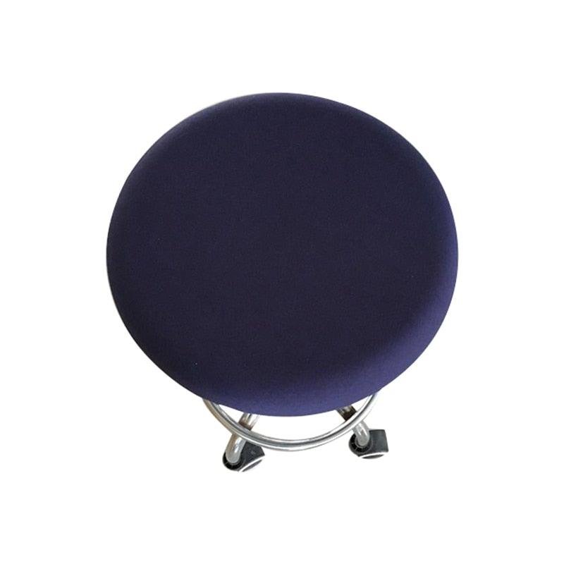 Polyester Fabric Round Chair Cover Waterproof Dining Seat Chair Covers Hotel Banquet Seat Covers Chair Protector Round Bar Stool Seat Covers Washable Stool Cushion Slipcover Elastic Bar Chair Covers Stevvex