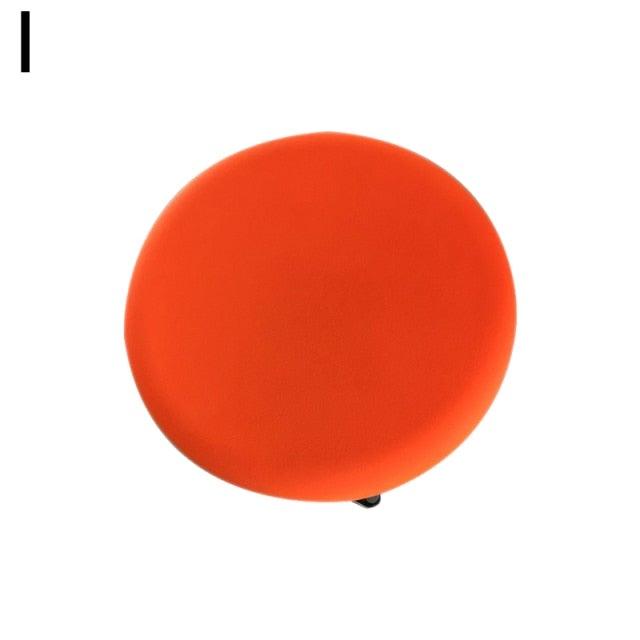 Polyester Fabric Round Chair Cover Waterproof Dining Seat Chair Covers Hotel Banquet Seat Covers Chair Protector Round Bar Stool Seat Covers Washable Stool Cushion Slipcover Elastic Bar Chair Covers Stevvex