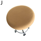 Polyester Fabric Round Chair Cover Waterproof Dining Seat Chair Covers Hotel Banquet Seat Covers Chair Protector Round Bar Stool Seat Covers Washable Stool Cushion Slipcover Elastic Bar Chair Covers Stevvex
