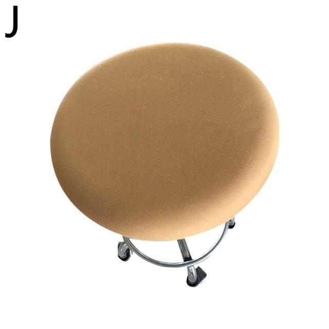 Polyester Fabric Round Chair Cover Waterproof Dining Seat Chair Covers Hotel Banquet Seat Covers Chair Protector Round Bar Stool Seat Covers Washable Stool Cushion Slipcover Elastic Bar Chair Covers Stevvex