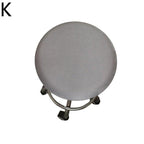 Polyester Fabric Round Chair Cover Waterproof Dining Seat Chair Covers Hotel Banquet Seat Covers Chair Protector Round Bar Stool Seat Covers Washable Stool Cushion Slipcover Elastic Bar Chair Covers Stevvex