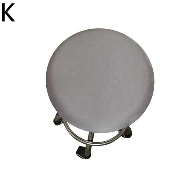 Polyester Fabric Round Chair Cover Waterproof Dining Seat Chair Covers Hotel Banquet Seat Covers Chair Protector Round Bar Stool Seat Covers Washable Stool Cushion Slipcover Elastic Bar Chair Covers Stevvex