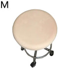 Polyester Fabric Round Chair Cover Waterproof Dining Seat Chair Covers Hotel Banquet Seat Covers Chair Protector Round Bar Stool Seat Covers Washable Stool Cushion Slipcover Elastic Bar Chair Covers Stevvex