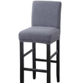 Stretch High-Hoot Bar Stool Chair Cover Polar Fleece Solid Color Bar Cafe Front Desk Restaurant Wedding Chair Protective Cover Stretch Chair Cover For Dining Room Elastic Material Slipcover For Office Chair Stevvex