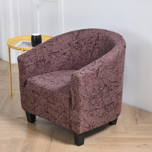 Club Chair Cover Armchair Slipcover Geometric Printed Small Sofa Covers Protect For Pets Chair Decoration Chair Slipcover Decoration Club Chair Cover Spandex Elastic Armchair Slipcover Geometric Printed Small Sofa Covers Protect For Living Room Hotel Bar Stevvex