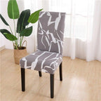Printed Chair Cover Spandex Stretch Durable Soft Seat Chair Covers Slipcovers for Kitchen Dining Room Wedding Banquet Hotel  Chair Covers for Dining Room Stretch Spandex Removable Washable Anti-dust Seat Slipcover  Protector for Hotel Office Ceremony Stevvex