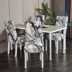 Marble Printed Stretch Chair Cover For Dining Room Office Banquet Chair Protector Elastic Material Armchair Cover  Chair Cover Chair Slipcover Marble Background Texture Parson Chair Stevvex