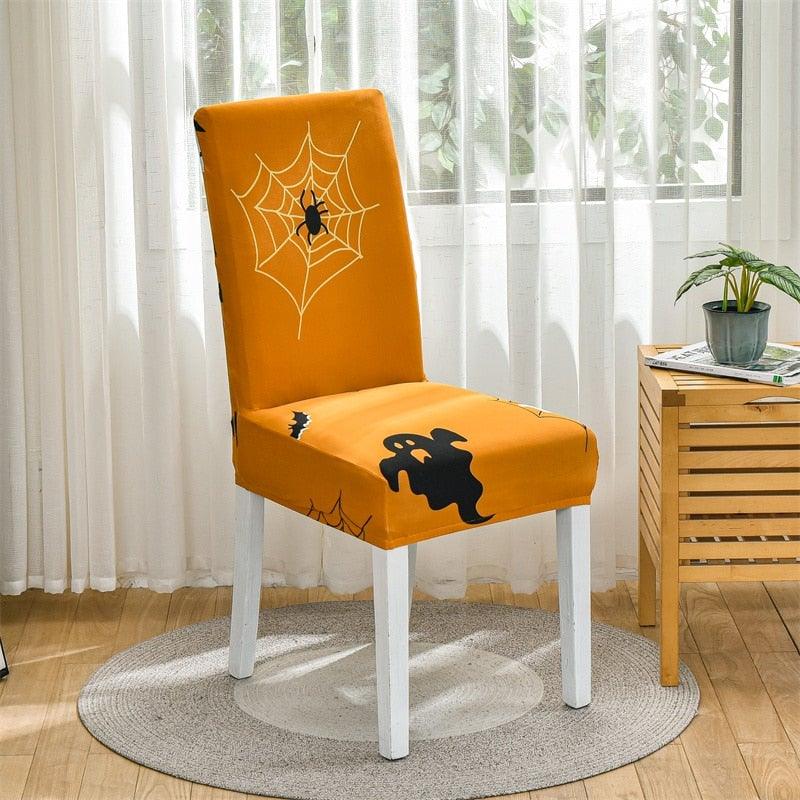 Christmas Printing Dining Chair Covers Modern Removable Anti-dirty Kitchen Seat Case Stretch Chair Slipcovers for Home Banquet Dining Room Chair Protector Seat Protector Slipcovers Stretch Removable Washable Printed Dining Chair Seat Covers for Kitchen Stevvex