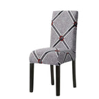 Print Pattened Dining Chair Cover Spandex Elastic Chair Slipcover Stretch Case For Chairs Wedding Hotel Banquet  Fit Stretch Short Dining Room Chair Covers with Printed Pattern Banquet Chair Seat Protector Slipcover For Home Party Hotel Wedding Ceremony Stevvex