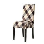 Print Pattened Dining Chair Cover Spandex Elastic Chair Slipcover Stretch Case For Chairs Wedding Hotel Banquet  Fit Stretch Short Dining Room Chair Covers with Printed Pattern Banquet Chair Seat Protector Slipcover For Home Party Hotel Wedding Ceremony Stevvex
