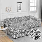 Sofa Cover Geometric Couch Cover Elastic Sofa Cover for Living Room Pets Corner L Shaped Chaise Longue Sofa Slipcover Shaped Sofa Slipcovers with Elastic Bottom, Jacquard Chaise Lounge Set for Living Room Stevvex