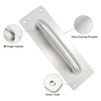 Large Size Door Handle Stainless Steel Furniture Handles  Door Knob Pull Handle Stainless Steel Flush Concealed Furniture Handle for Door Drawer Cupboard Cabinet Sliding Door Stevvex