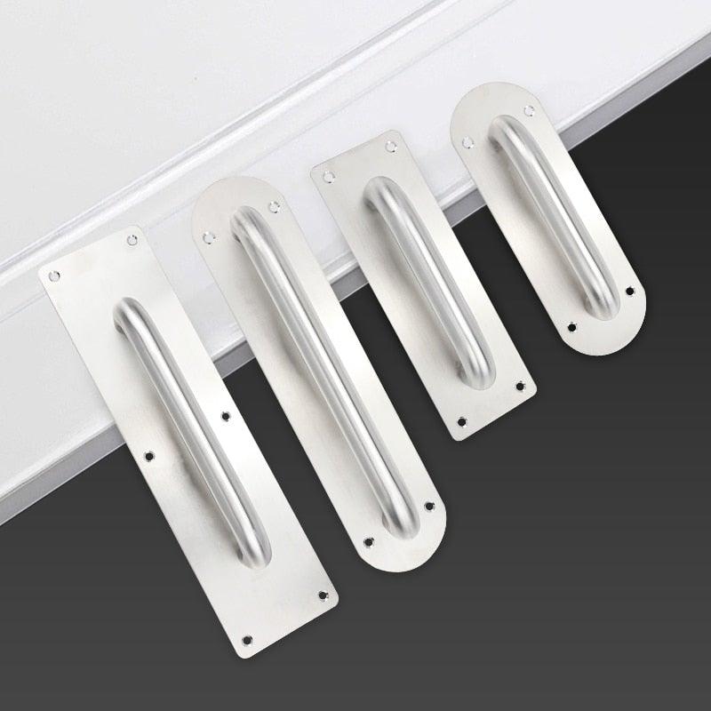 Large Size Door Handle Stainless Steel Furniture Handles  Door Knob Pull Handle Stainless Steel Flush Concealed Furniture Handle for Door Drawer Cupboard Cabinet Sliding Door Stevvex