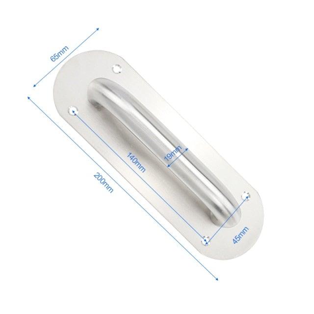 Large Size Door Handle Stainless Steel Furniture Handles  Door Knob Pull Handle Stainless Steel Flush Concealed Furniture Handle for Door Drawer Cupboard Cabinet Sliding Door Stevvex