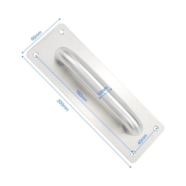 Large Size Door Handle Stainless Steel Furniture Handles  Door Knob Pull Handle Stainless Steel Flush Concealed Furniture Handle for Door Drawer Cupboard Cabinet Sliding Door Stevvex