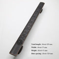 Wooden Door Glass Knob Handle  Hotel Villa European Style Simple Antique Black Surface Mounted Solid Barn Pull Hand Wardrobe Shoe Cabinet Bathroom Cabinet Handle Drawer Handle Stevvex