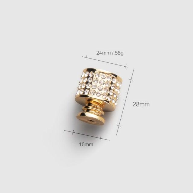 Gold Luxury Door Handles Zinc Alloy Cabinet Handle Drawer Knobs European Wardrobe Pulls Kitchen Furniture Handle Wardrobe Drawer Dresser Closet Furniture Door Handles Knobs Kitchen Office Home Hardware Stevvex