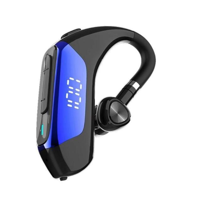 Business Bluetooth 5.0 Wireless Single-Ear Headset LED Power Display Ultra-Long Standby Earbud Headphones Wireless Black Earphone Bluetooth Noise Isolating Wireless Earbuds With Microphones Clear Calls Painless Wearing Stevvex